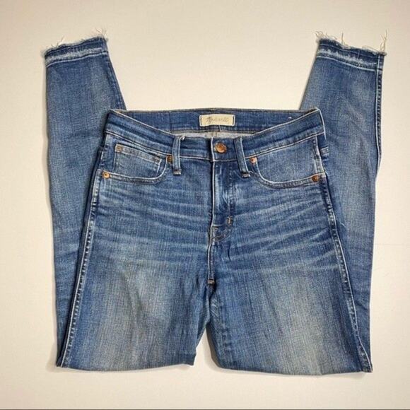 Madewell 9”‎ High Rise Skinny Jeans Rip and Repair - Picture 3 of 10